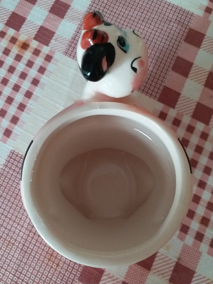 Renkli İnek Figürlü Seramik Kupa - Görsel 4