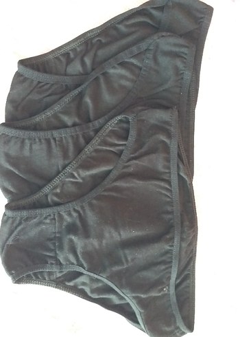 Siyah Biker Midi Külot 3lü