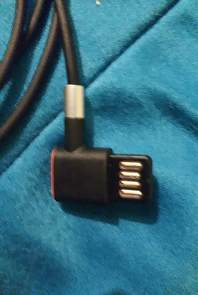 UPFULL Siyah Lightning Şarj Kablosu 1m - Görsel 3