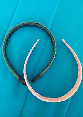 Turkuaz Yılan Desenli Elastik Saç Bantları - Görsel 2