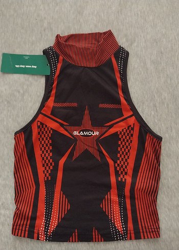 s Beden bordo Renk Kırmızı Bordo Kolsuz Crop Y2k Urban Bdg