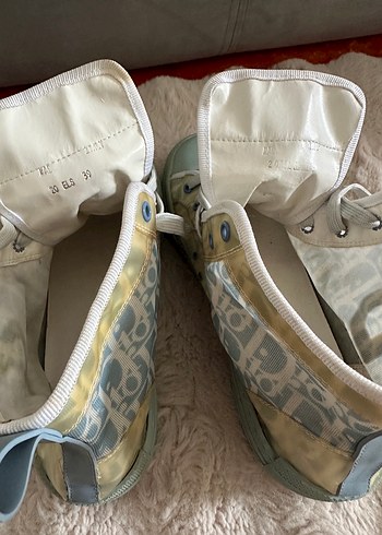 Dior Mavi Bağcıklı Kadın Spor Ayakkabı