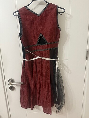 36 Beden Derishow 36 bordo elbise