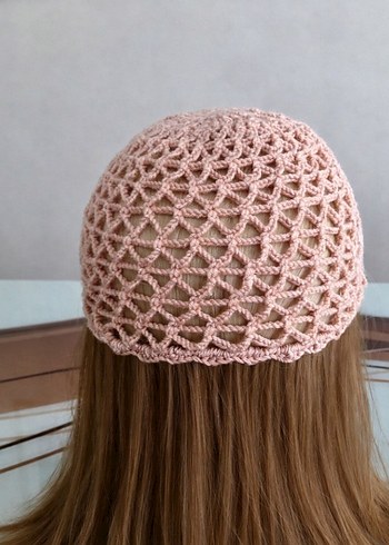 Bej Dantel Detaylı Örgü Kadın Bere - Görsel 2