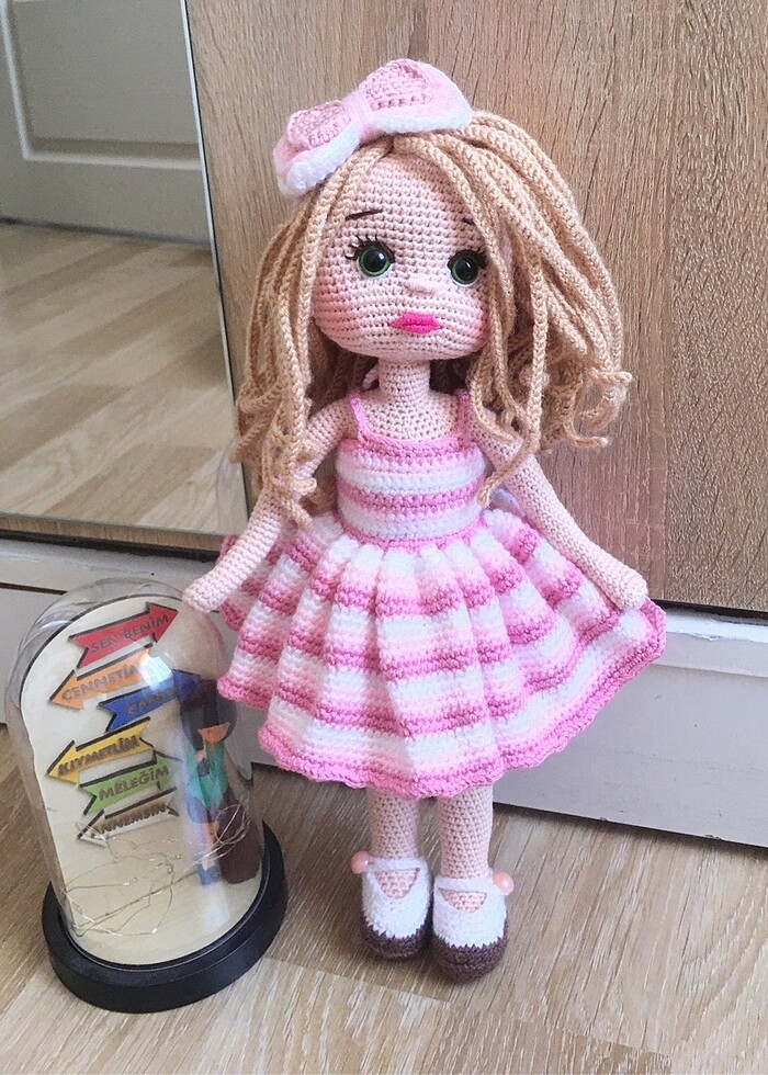 #Amigurumi #organik #oyuncak #bebek kıyafeti çıkarılabiliyor boy - Görsel 2