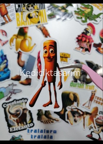 Beden Renk Tralalero tralala sticker seti