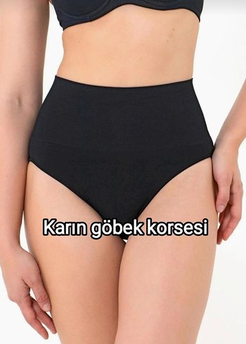 Siyah Midi Karın Göbek Korsesi