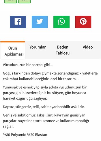 Miorre 95 beden Çift Katmanlı toparlayıcı Sütyen