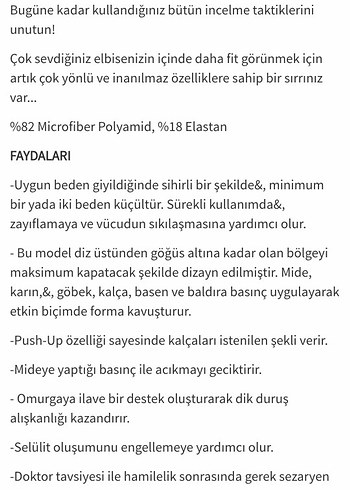 Miorre uzun paçalı korse