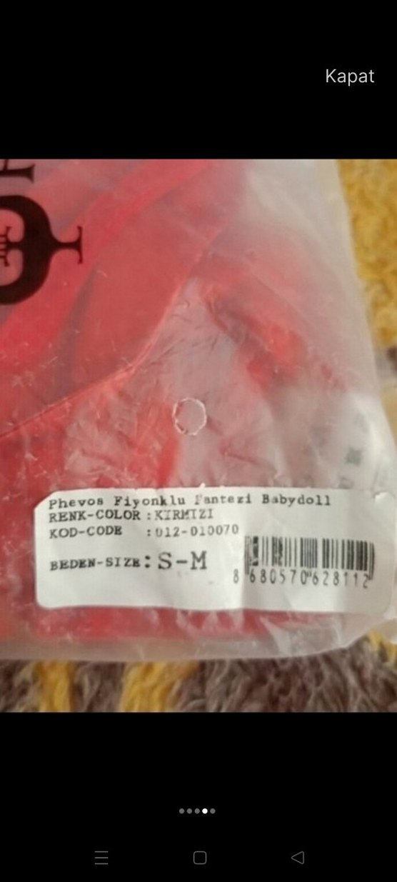 Parlak Kırmızı Fiyonklu babydoll - Görsel 4