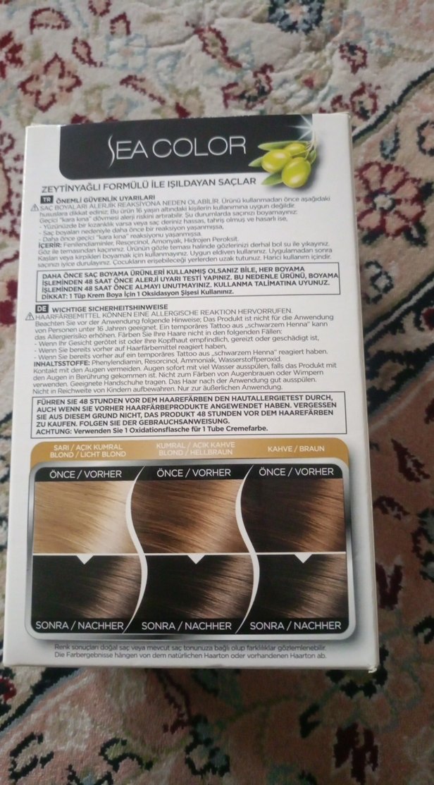 Sea Color 7.1 Küllü Kumral Saç Boyası - Görsel 4