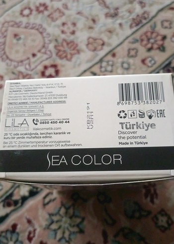 Sea Color Vegan Saç Boyası 6.0 Koyu Kumral - Görsel 3