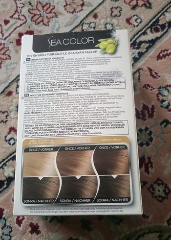 Sea Color Vegan Saç Boyası 6.0 Koyu Kumral - Görsel 6