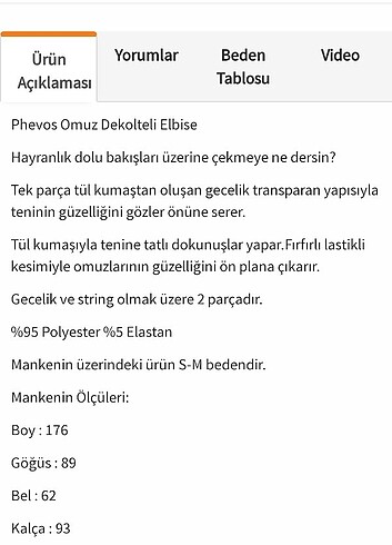Diğer Phevos gecelik