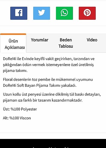 Doremi Doremi pijama takım