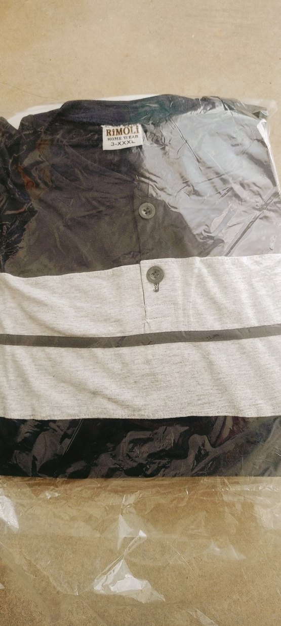 Rimoli Büyük Beden Kırmızı Gri Erkek Pijama Takımı - Görsel 3