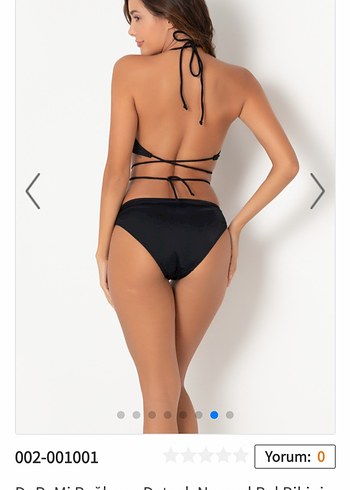 Doremi Siyah Bağlamalı Mini Bikini