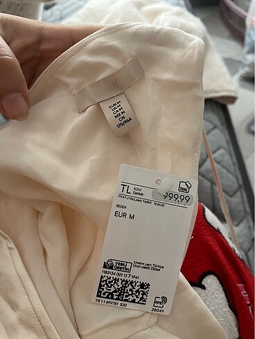 H&M saten elbise