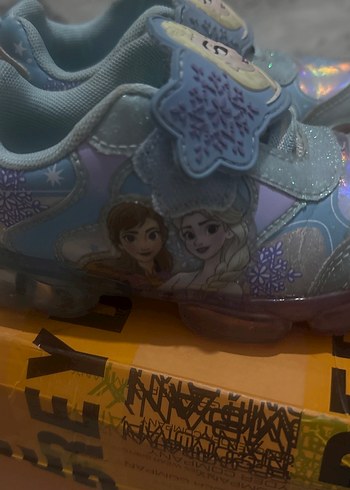 Kız Çocuk Mavi Elsa Karakter Baskılı Spor Ayakkabı - Görsel 4