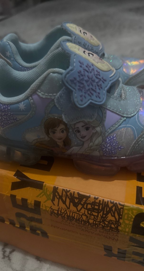 Kız Çocuk Mavi Elsa Karakter Baskılı Spor Ayakkabı - Görsel 4