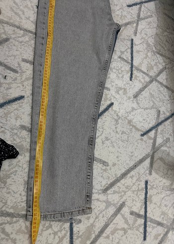 Gri ve Mavi çift renk  Kadın Jean Pantolon - Görsel 4