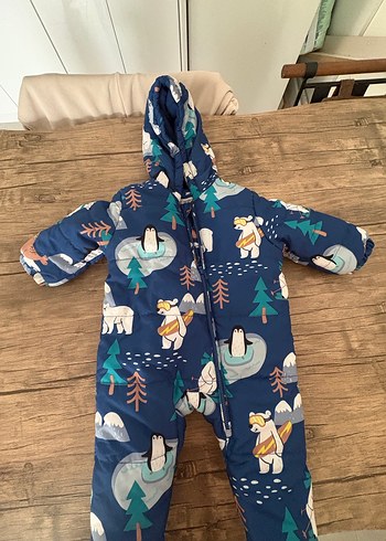 Kapüşonlu Bebek Kayak Tulumu,  3-6 Ay ASTRONOT TULUM - Görsel 2