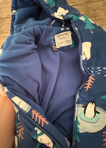 Kapüşonlu Bebek Kayak Tulumu,  3-6 Ay ASTRONOT TULUM - Görsel 7