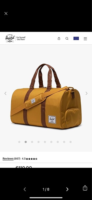 Herschel Novel Duffle Bavul El Çantası