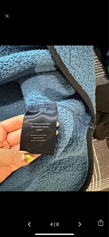 l Beden mavi Renk Tommy Hilfiger Peluş Sweatshirt