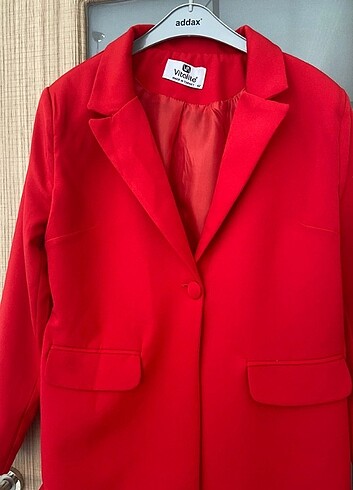 40 Beden Kırmızı blazer ceket