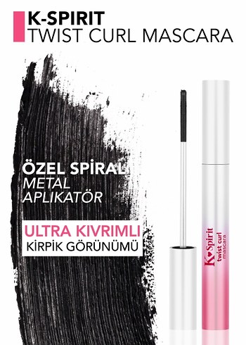 Flormar K-Spirit Twist Curl Metal Fırçalı Maskara - Görsel 3