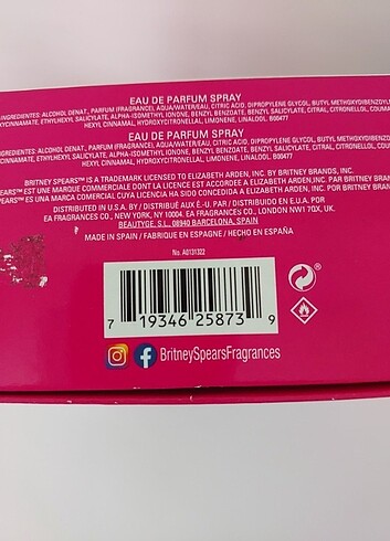 Beden Orijinal Britney Spears Fantasy EDP 30 ML.