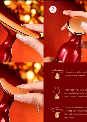 Gushiyuya 3 Başlıklı Yüz Masajı Cihazı - Görsel 4