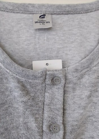 Sneakers Life Gri Havlu Elbise - Görsel 3