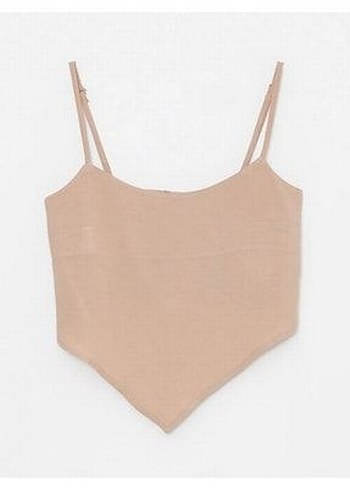 xxl Beden LCW Bej U Yaka Crop