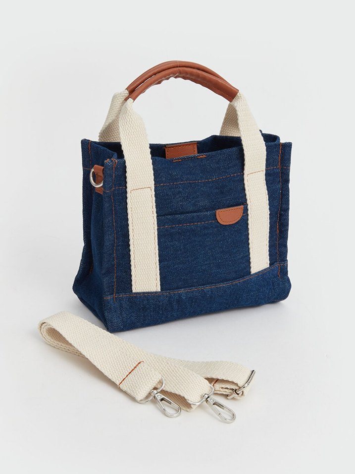 LCW Koyu Mavi Jean Kadın Çanta - Görsel 2