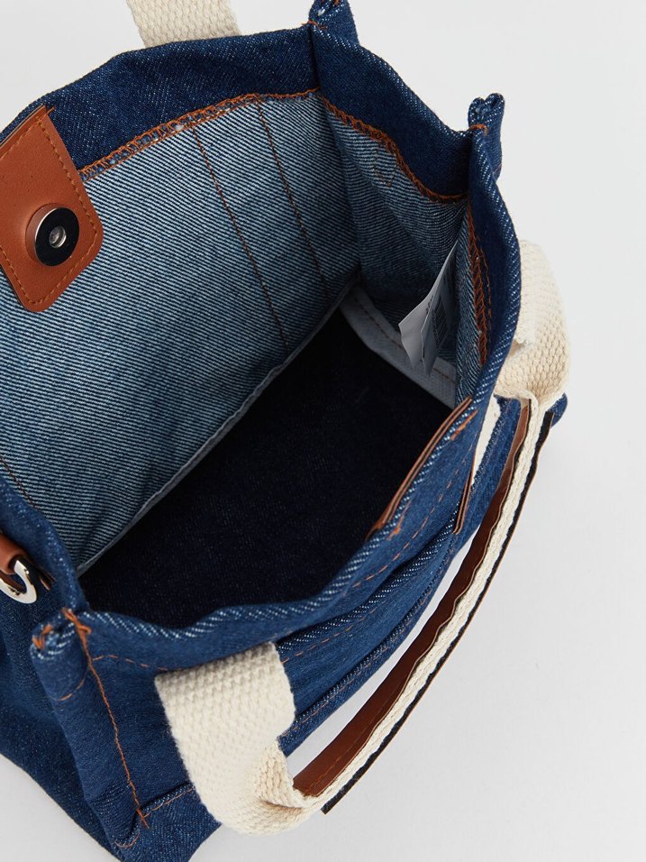 LCW Koyu Mavi Jean Kadın Çanta - Görsel 4