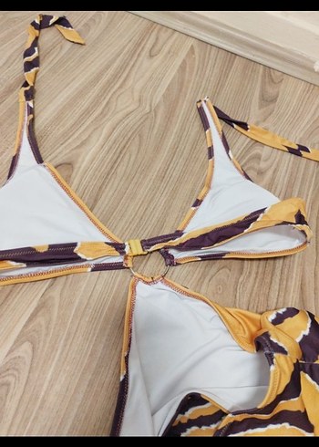 Bohem Tarzı Bağlamalı Uzun Mayo - Görsel 4