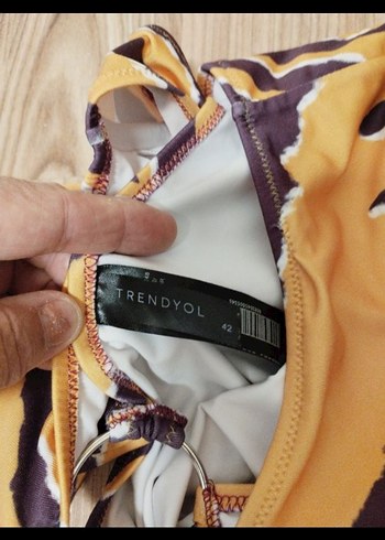 Bohem Tarzı Bağlamalı Uzun Mayo - Görsel 3