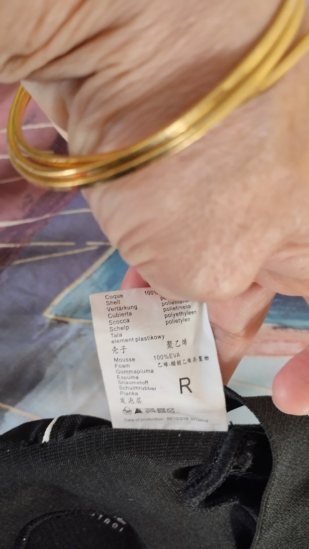 Siyah Biker Diz Koruyucu Plastik ve Cırtcırtlı - Görsel 2