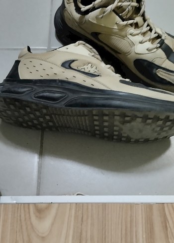 Bej Gri Erkek Spor Ayakkabı Bağcıkları - Görsel 5