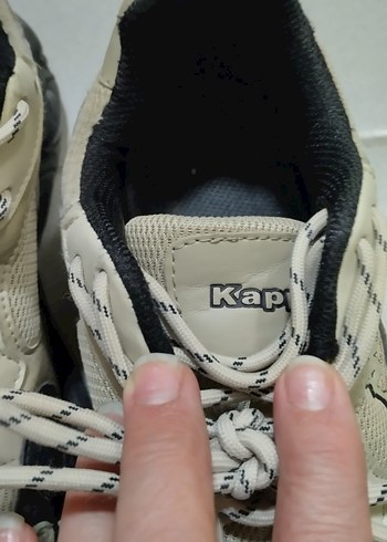 Bej Gri Erkek Spor Ayakkabı Bağcıkları - Görsel 2