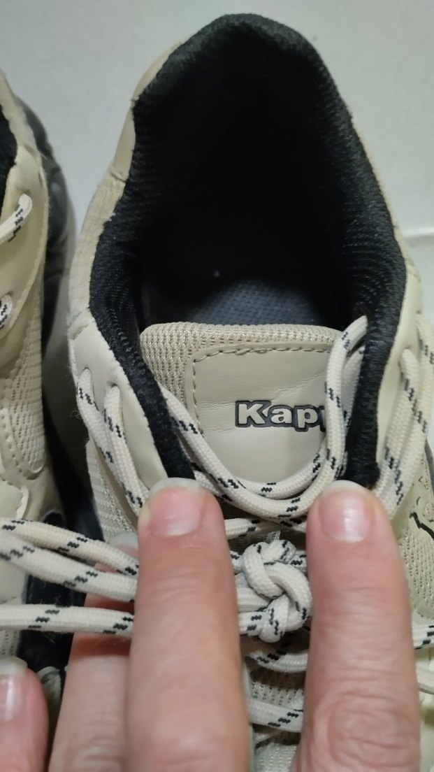 Bej Gri Erkek Spor Ayakkabı Bağcıkları - Görsel 2