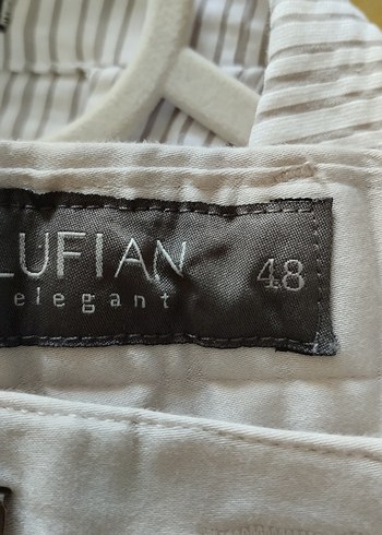 m Beden Erkek krem Düğmeli ,keten Uzun Kollu Takım haline getirildi,