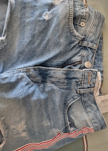 Düğmeli Kadın Mini Denim Şort