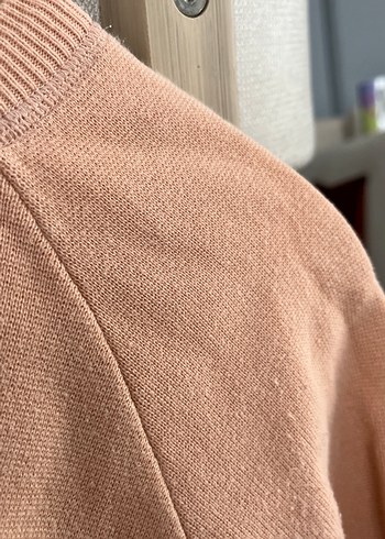 s Beden pembe Renk Patchli Pastel Pembe Kadın Sweatshirt