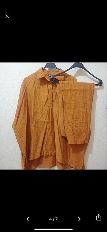 universal Beden turuncu Renk Lamelif giyim ikili takım