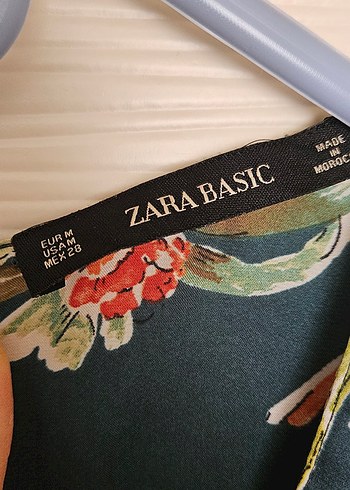 Zara M Yeşil Desenli Uzun Bohem Tulum - Görsel 5