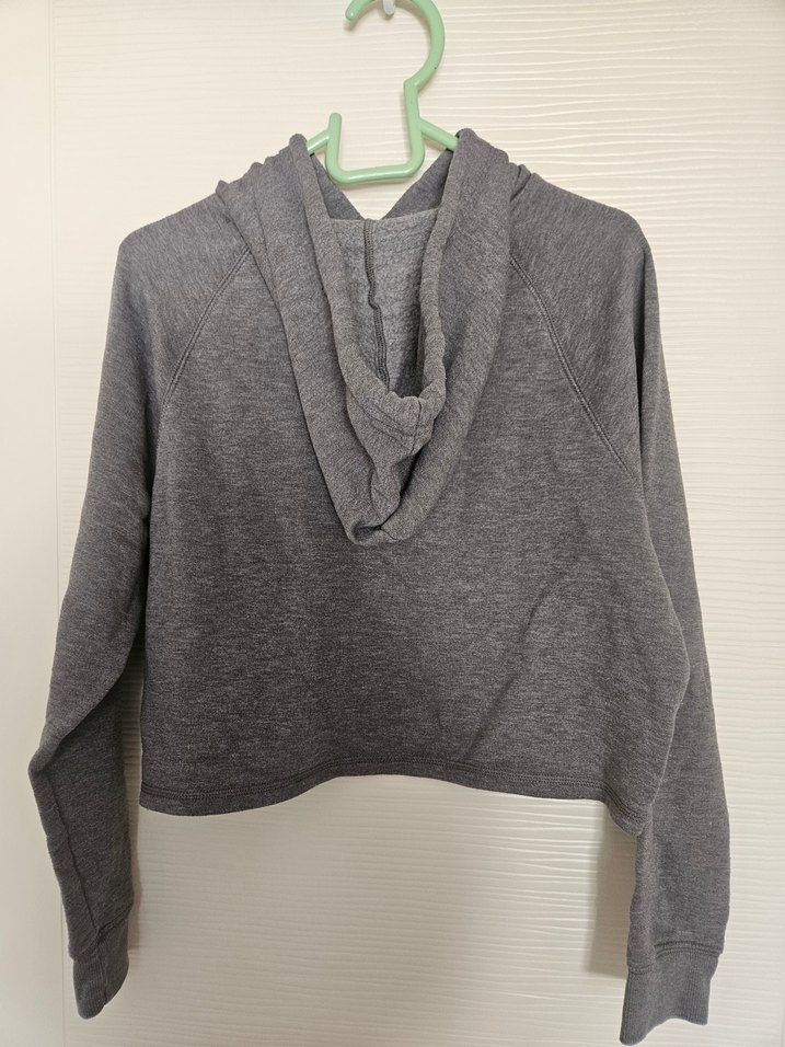 H&M S beden gri Kapüşonlu Kadın Sweatshirt - Görsel 4