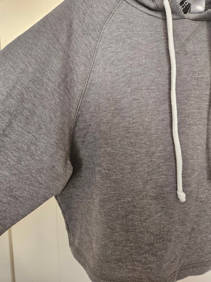 H&M S beden gri Kapüşonlu Kadın Sweatshirt - Görsel 2
